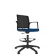 Black Shell Mesh Back Draughtsman Task Chair